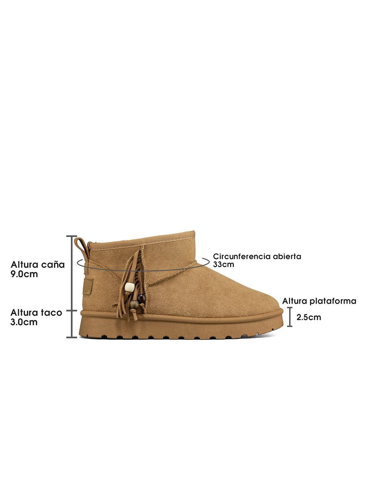 Botín Térmico Mujer Casual PU Textil Weide SL70-6