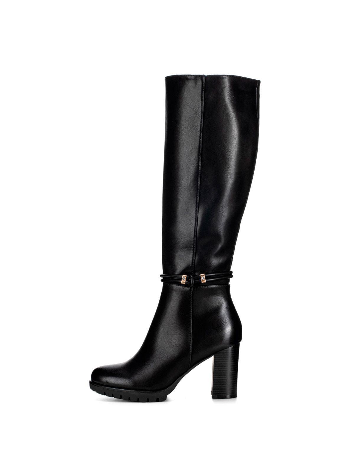 Bota Negro Casual Mujer Weide CZY583-2