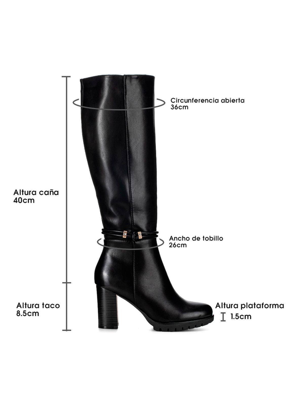 Bota Negro Casual Mujer Weide CZY583-5