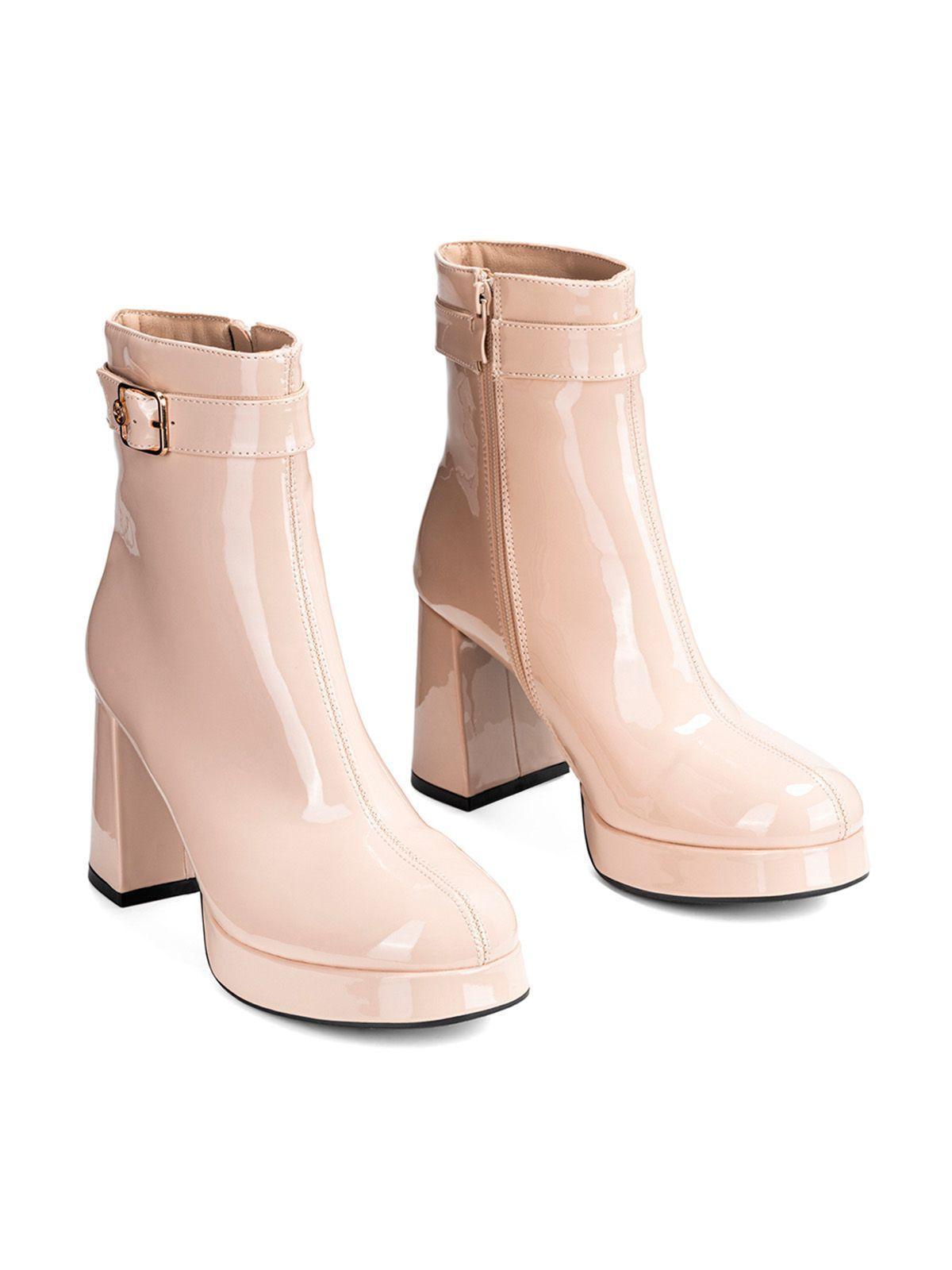 Botin Caqui Casual Mujer Weide YL70-4