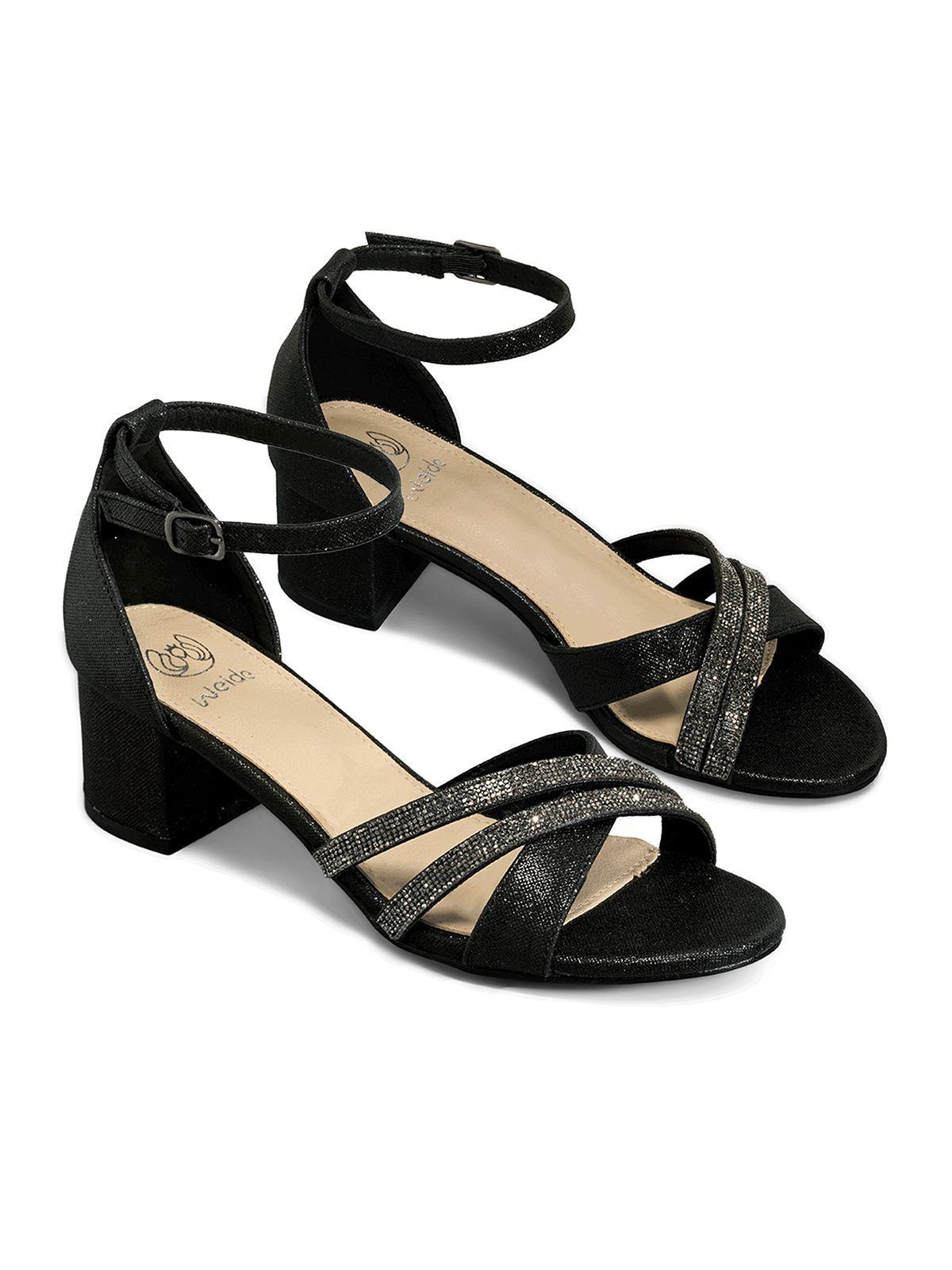 Sandalia Taco Grueso Fiesta Pedrería Mujer Weide YOU525-5