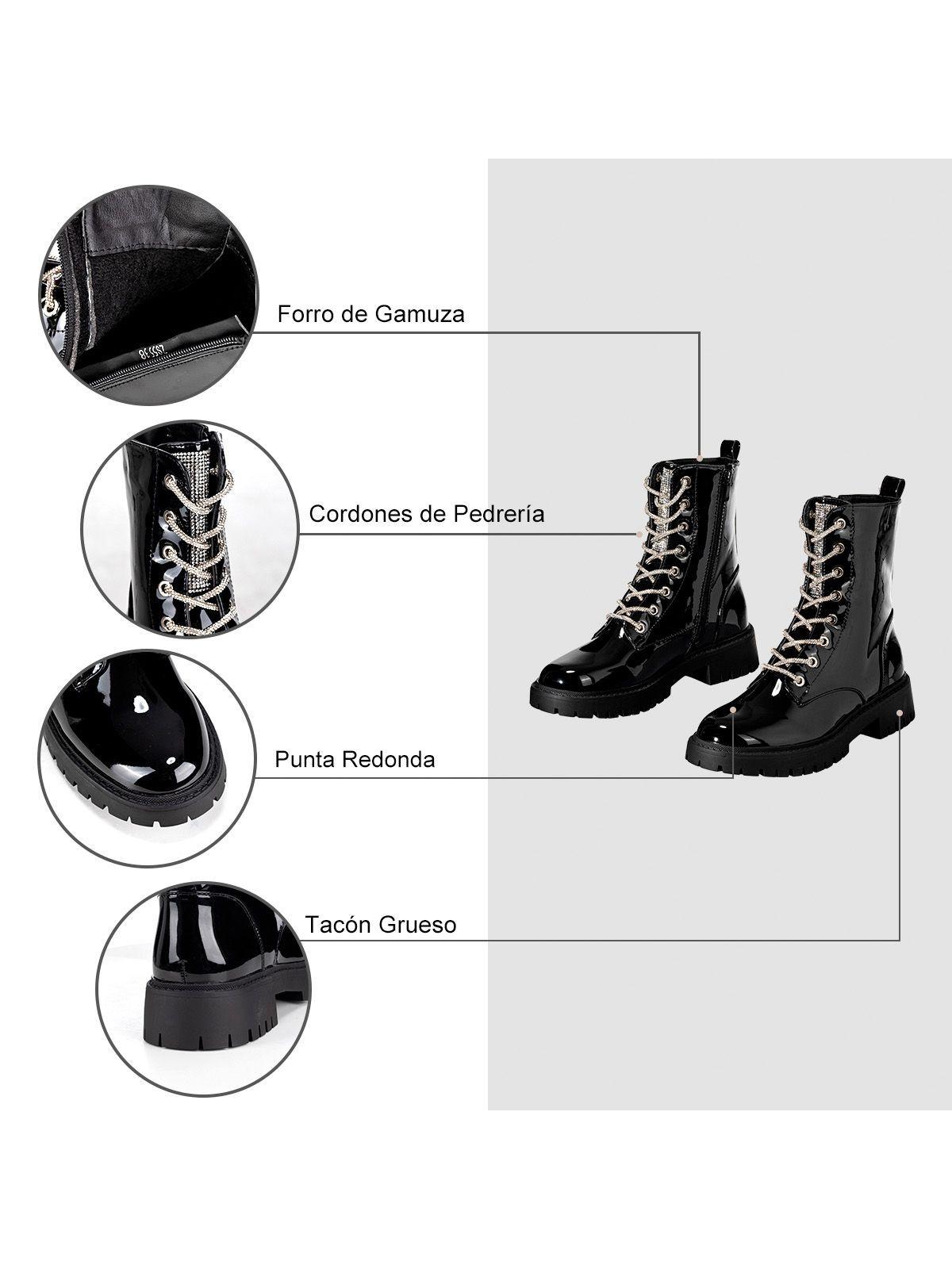 Botin Negro Casual Mujer Weide ZS55-6