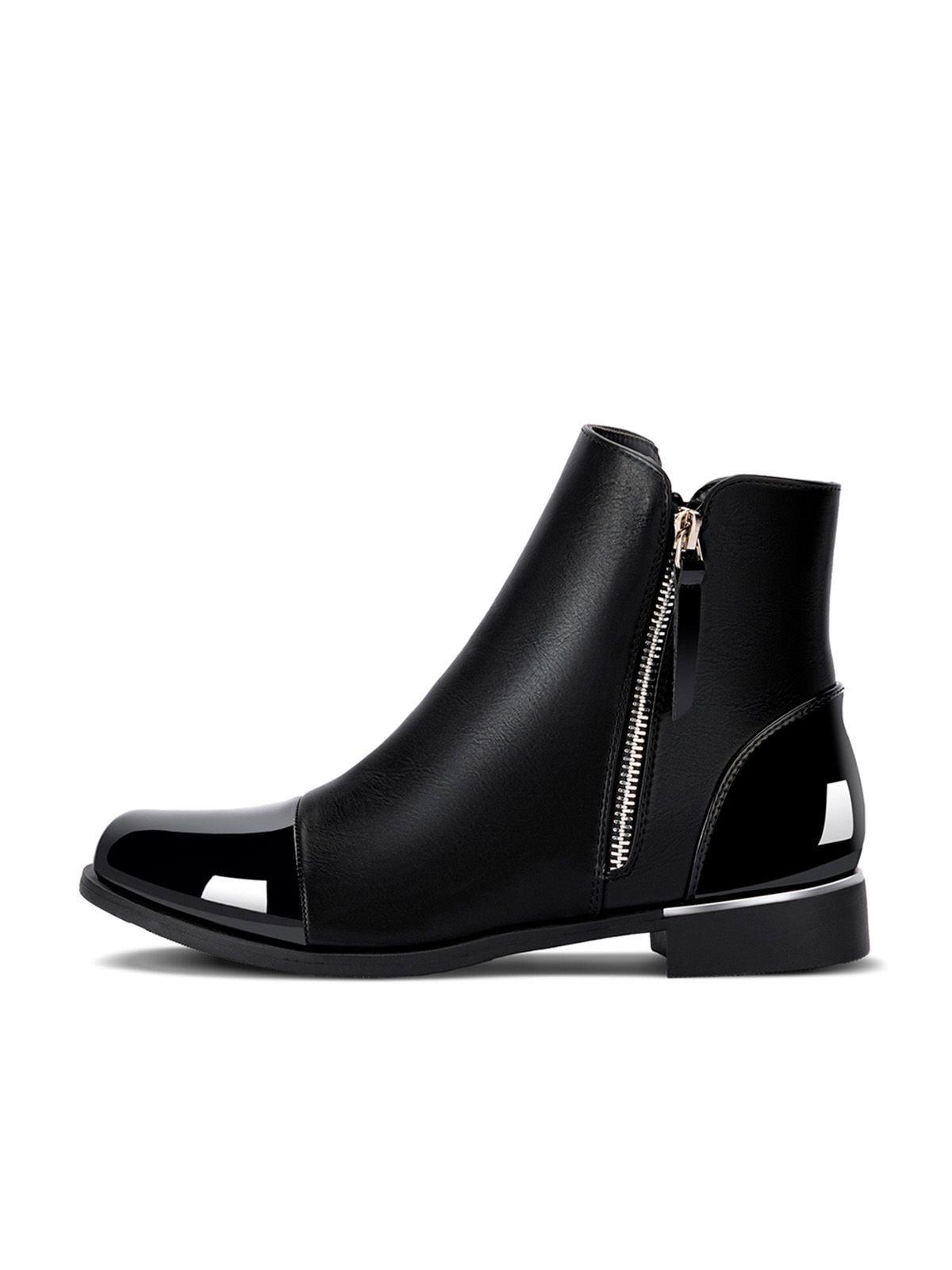 Botin Negro Casual Mujer Weide ZS50-4