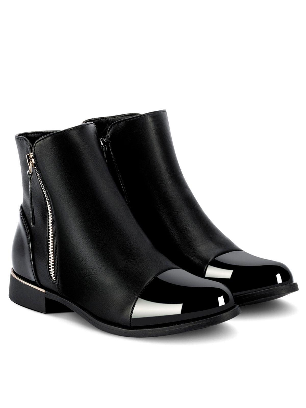 Botin Negro Casual Mujer Weide ZS50-5