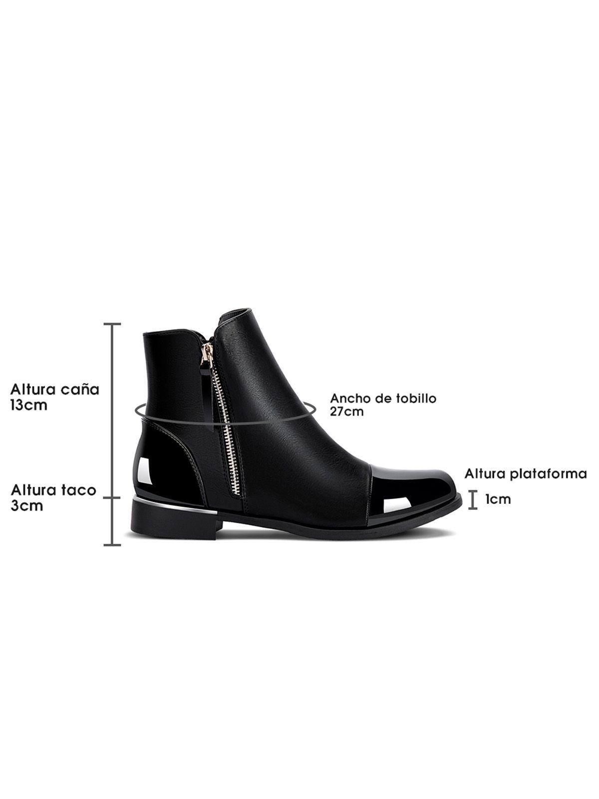 Botin Negro Casual Mujer Weide ZS50-7