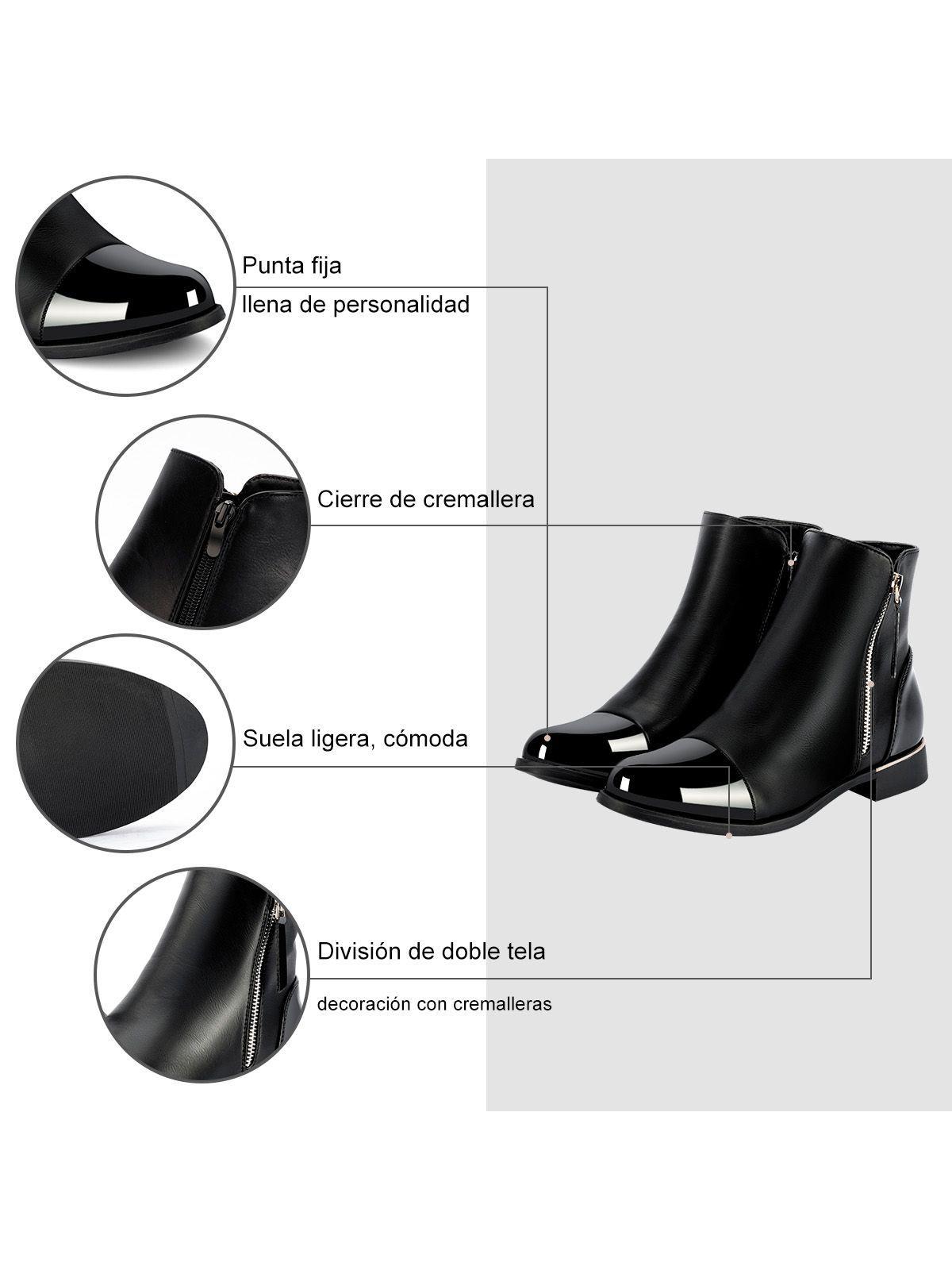 Botin Negro Casual Mujer Weide ZS50-8