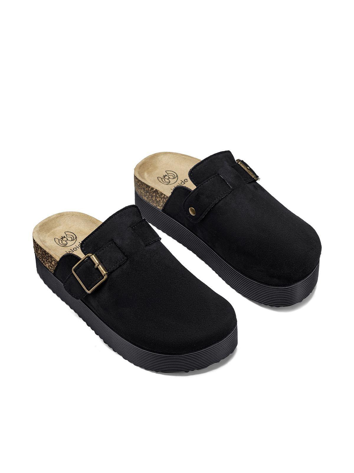 Zueco PU Textil Mujer Plataforma Weide QIU530-2