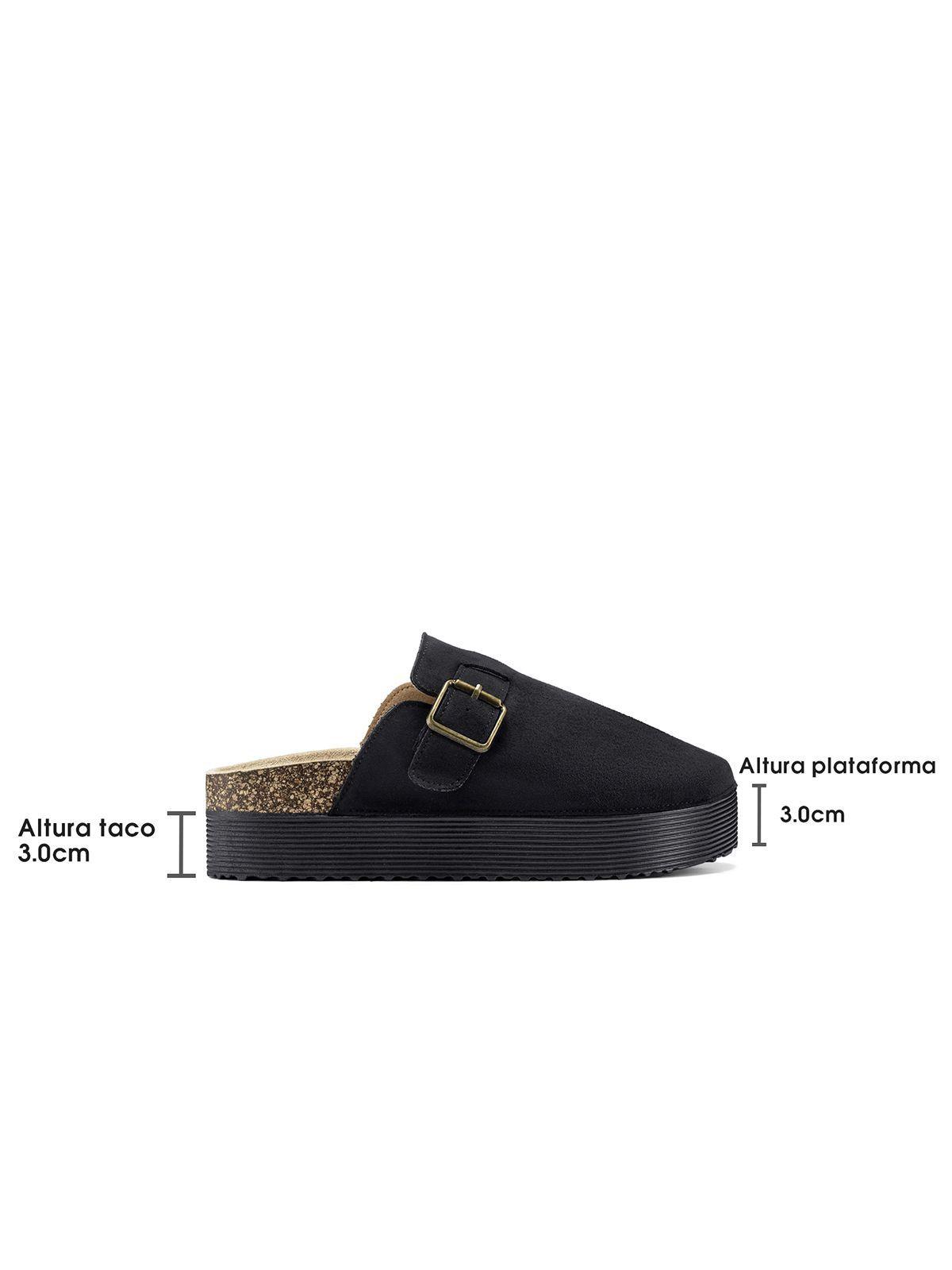 Zueco PU Textil Mujer Plataforma Weide QIU530-3