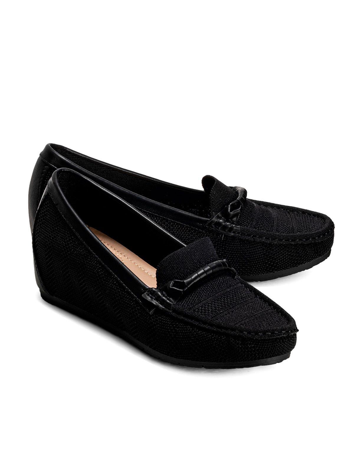 Mocasin Negro Casual Mujer Weide GH117-3
