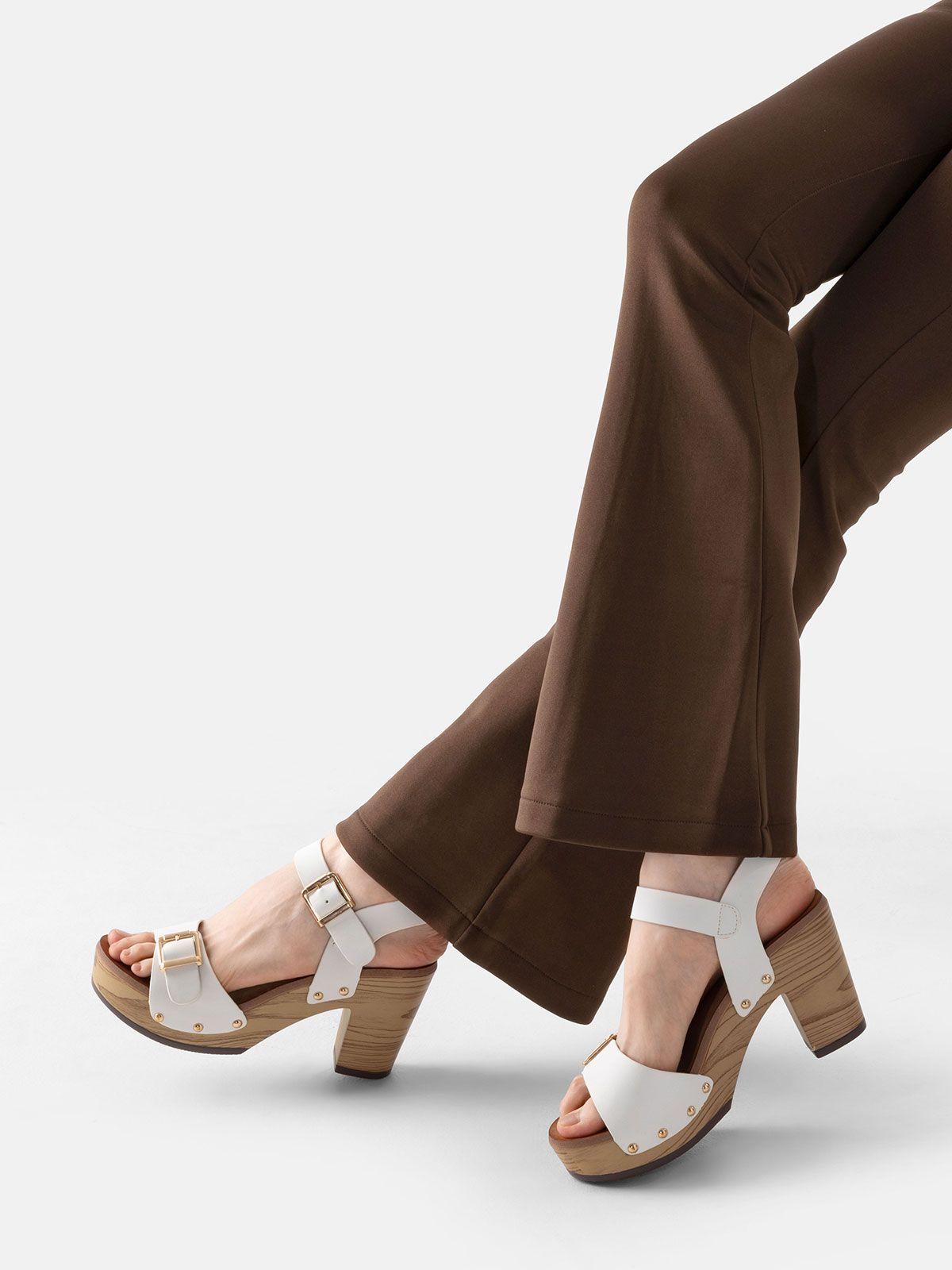 Sandalia Plataforma Blanco Casual JS58 Weide-2