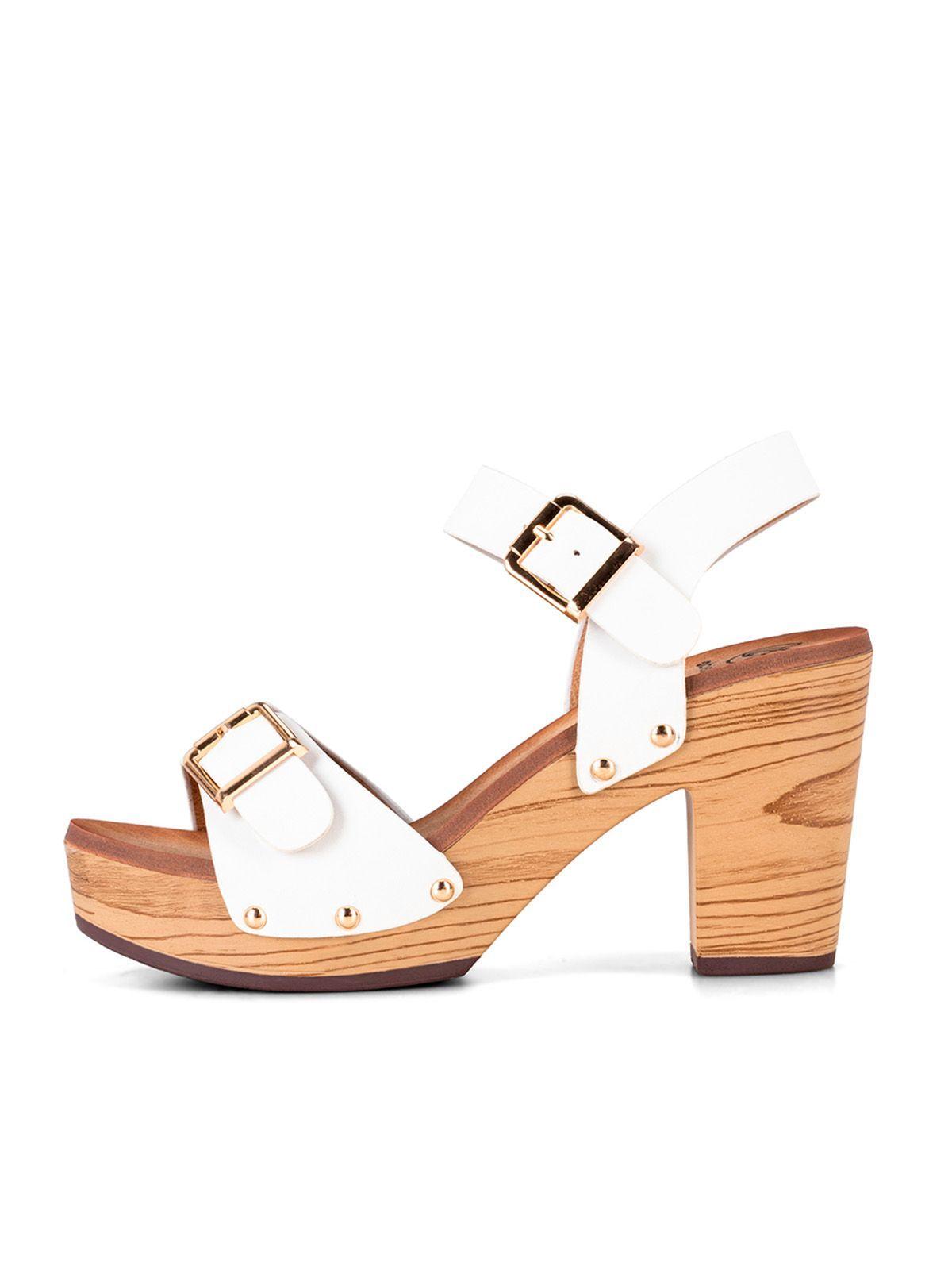 Sandalia Plataforma Blanco Casual JS58 Weide-4