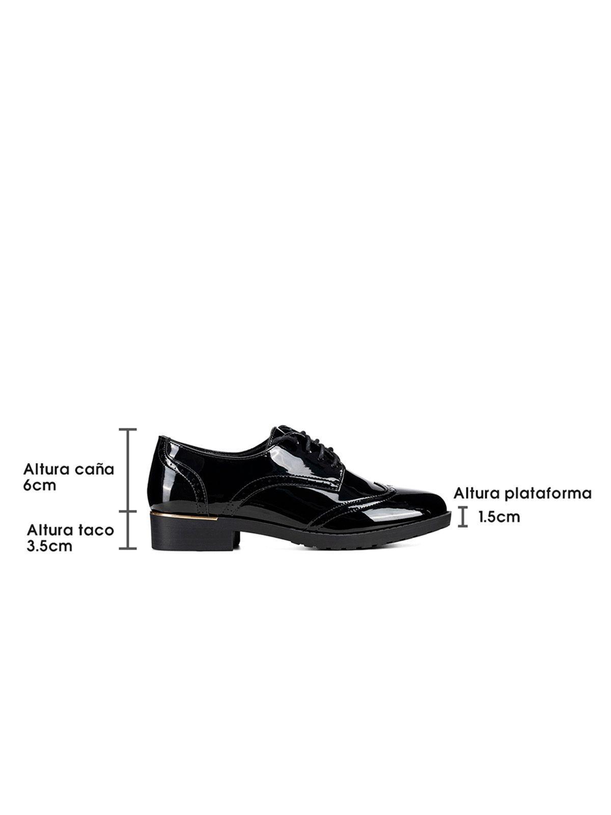 Mocasin Negro Formal Mujer Weide JN50-4