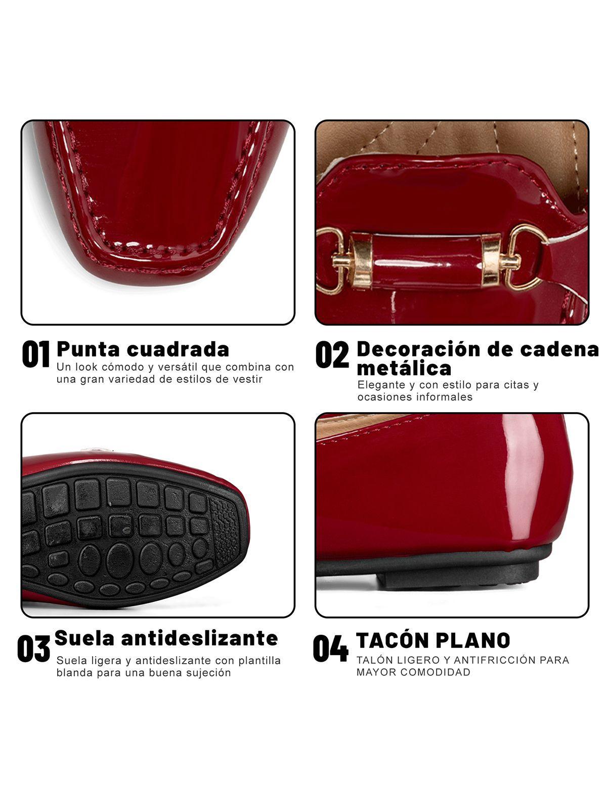 Mocasin Casual Mujer Vintage Charol Plano Weide YOU509-8