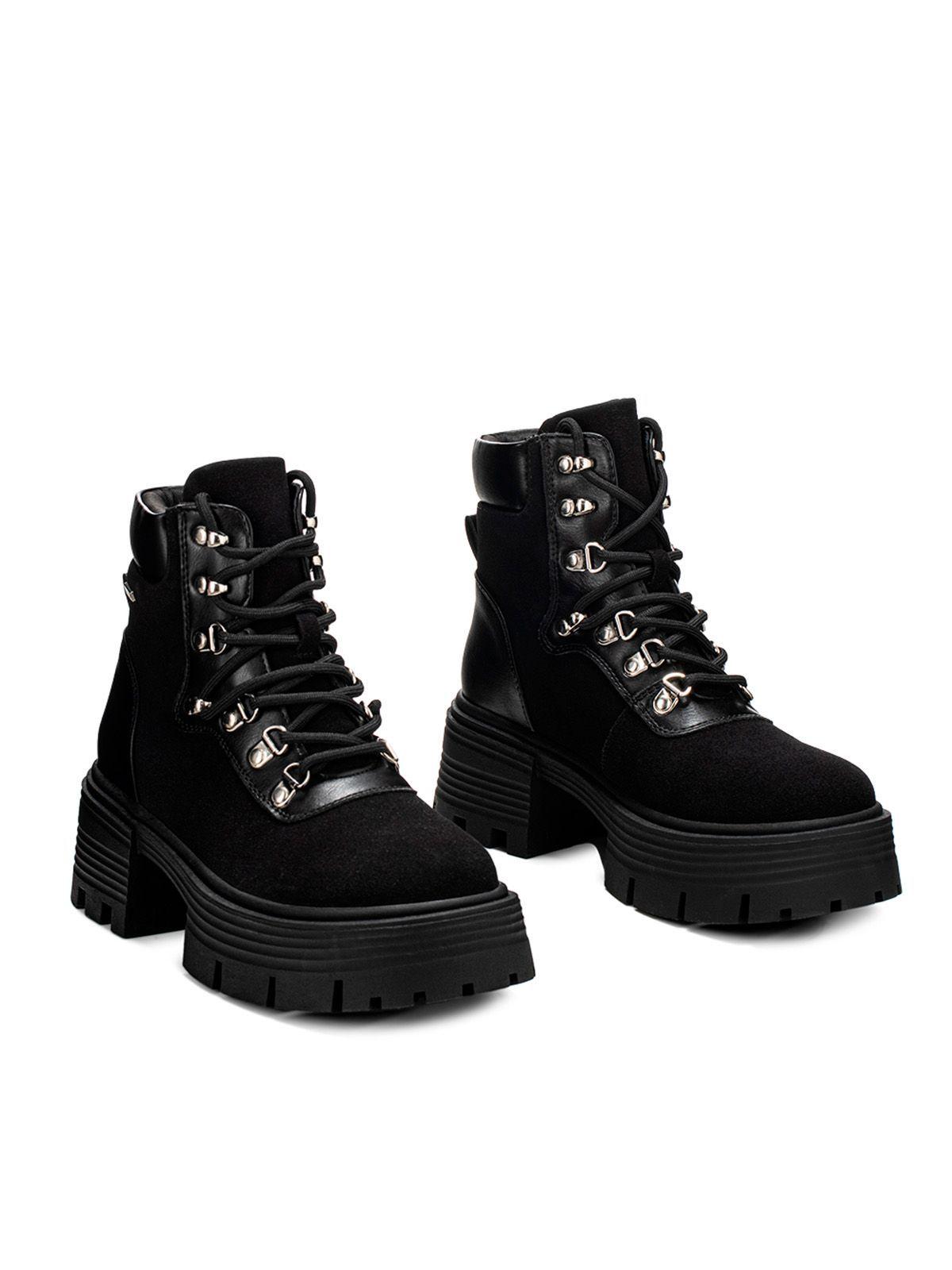 Botin Negro Casual Mujer Weide DH73-4