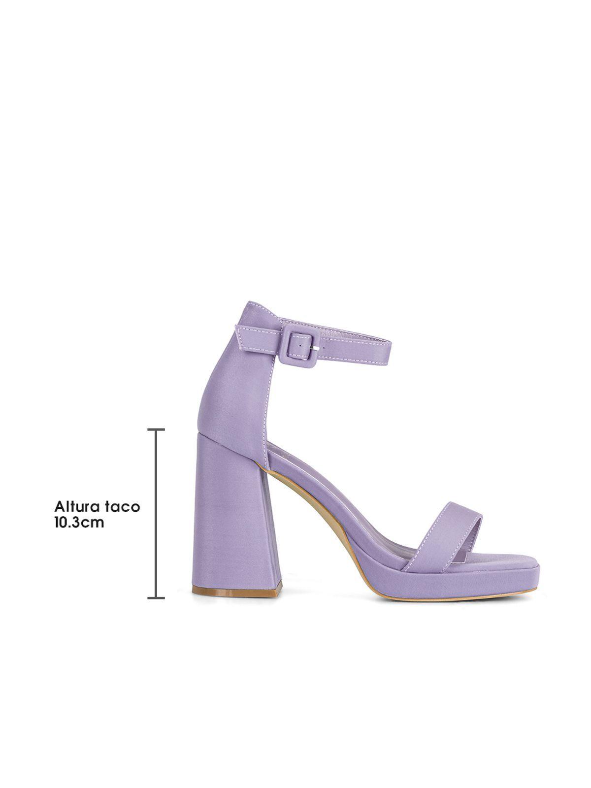 Sandalia Taco  Morado Fiesta GH97 Weide-4