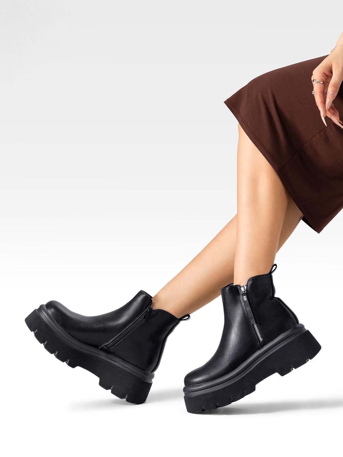 Botin Casual Mujer Plataforma Antideslizante Moda Weide DH81-1