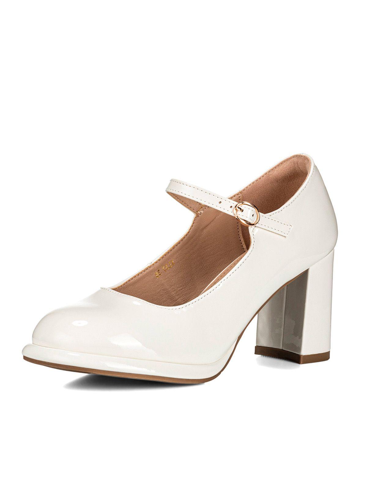 Zapatos Taco Blanco Weide YL37-0