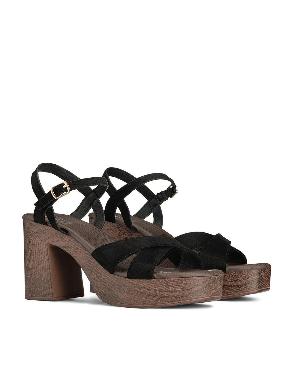 Sandalias PU Textil Mujer Cuadrado Weide YQ05-2