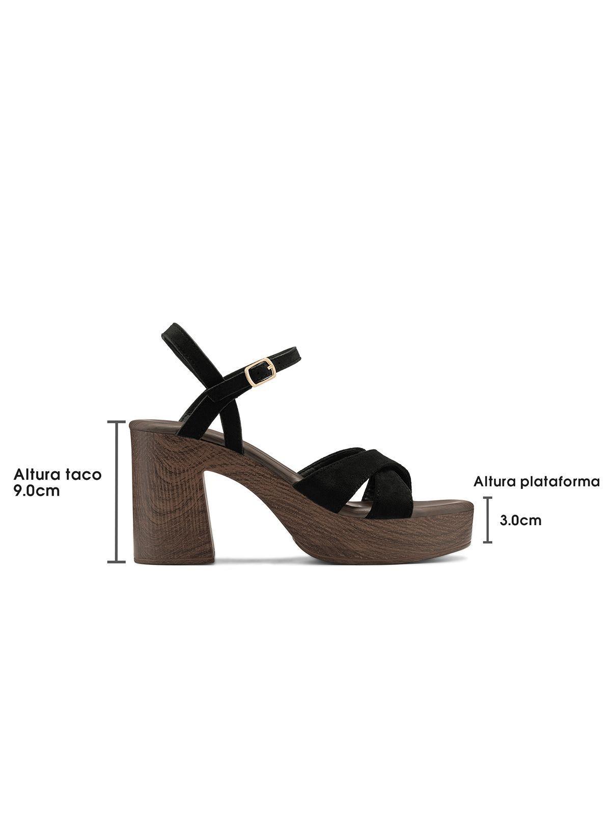 Sandalias PU Textil Mujer Cuadrado Weide YQ05-3