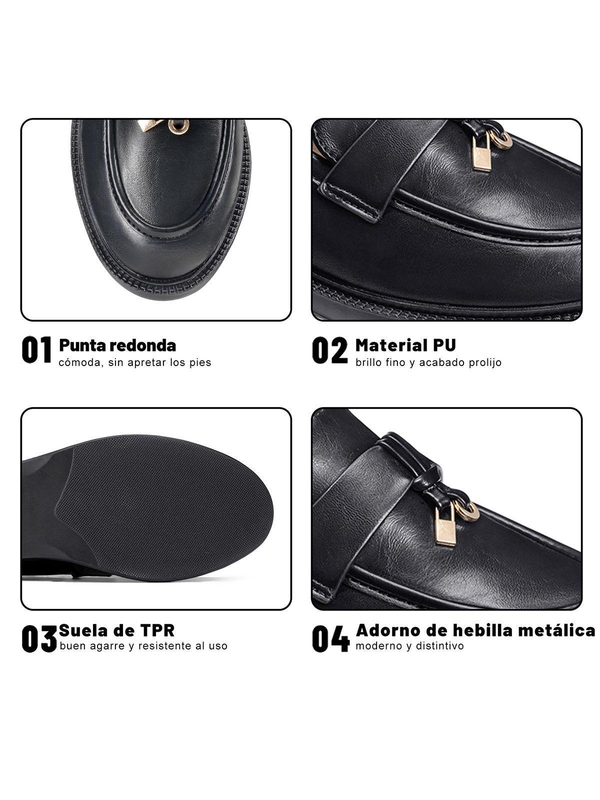 Mocasines PU Mujer Cuadrado Weide JN751-4