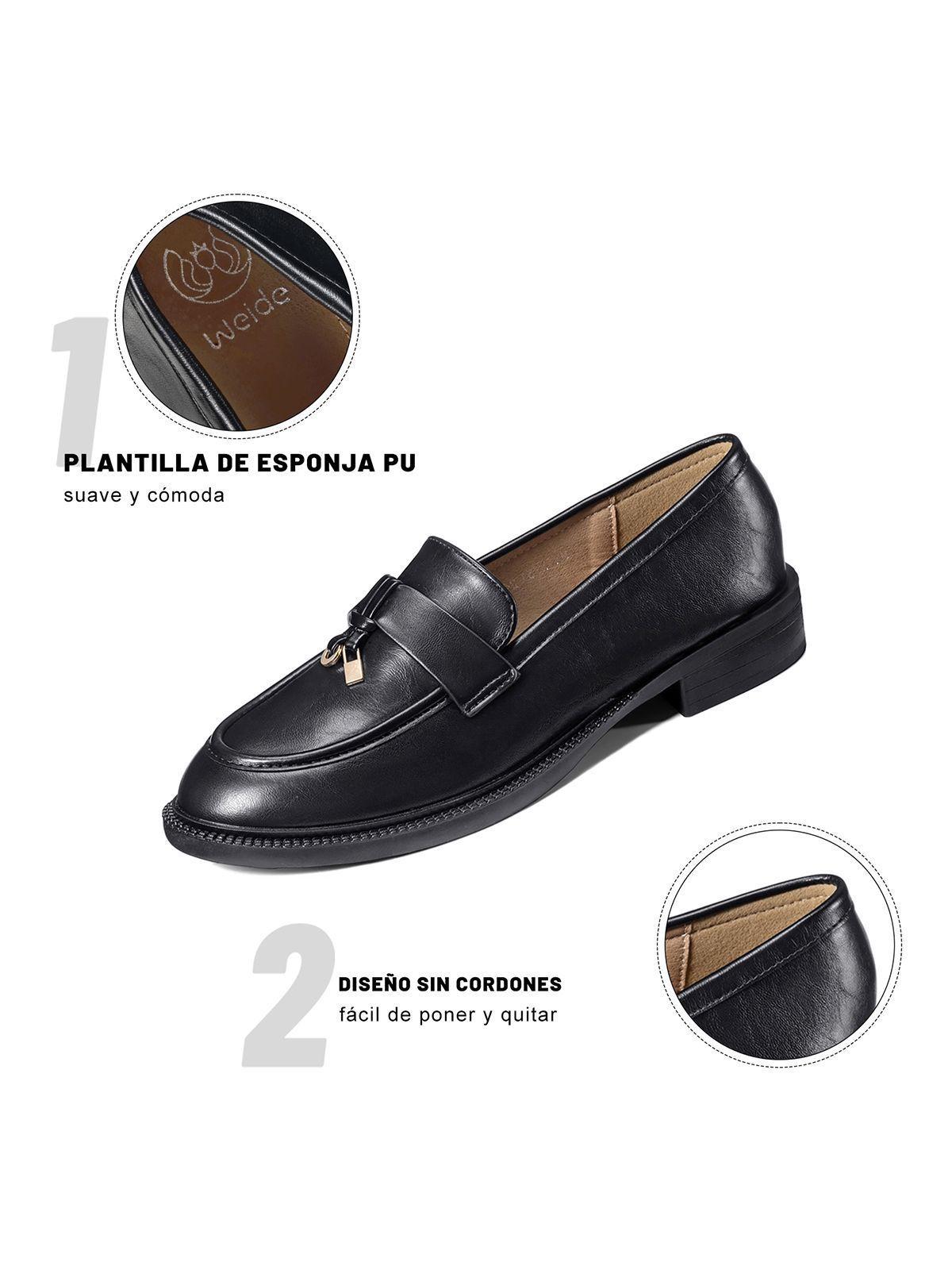 Mocasines PU Mujer Cuadrado Weide JN751-5