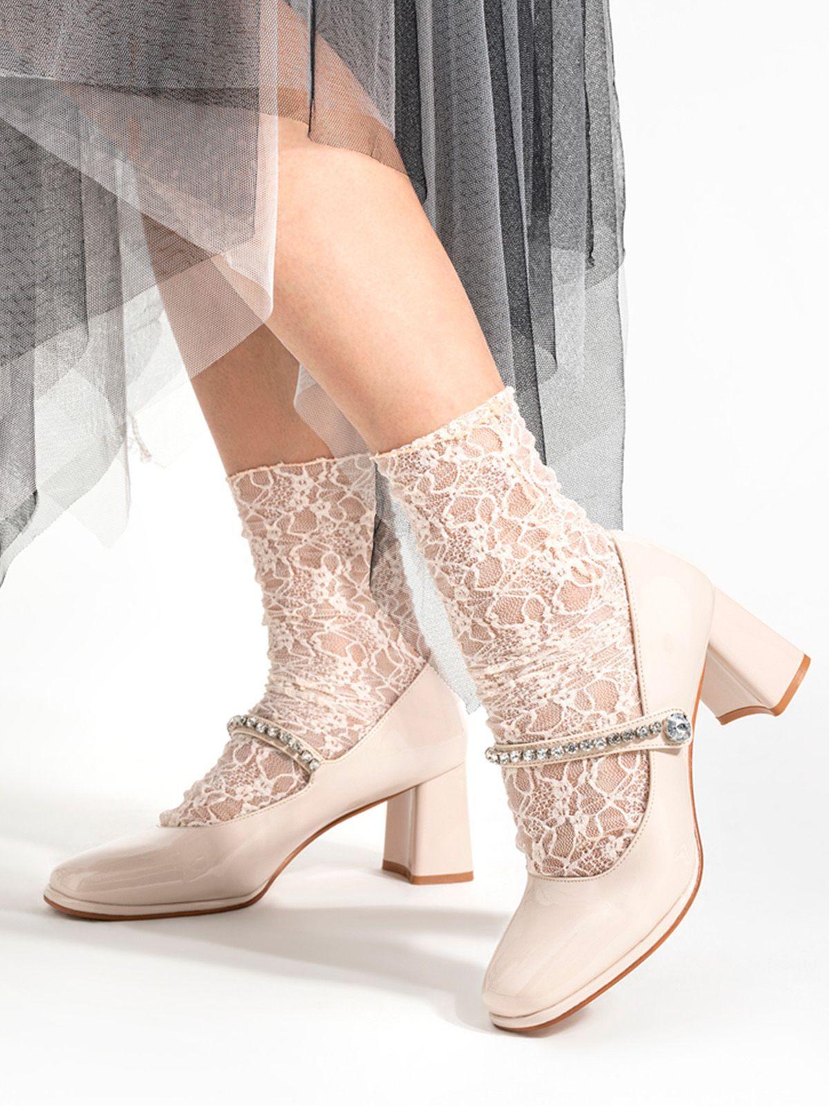 Zapatos Taco Beige Weide YL62-1
