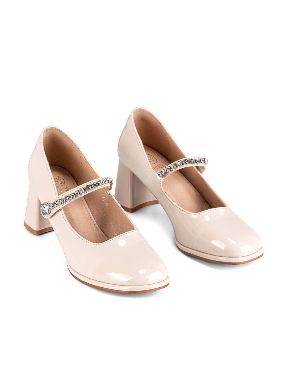 Zapatos Taco Beige Weide YL62-4