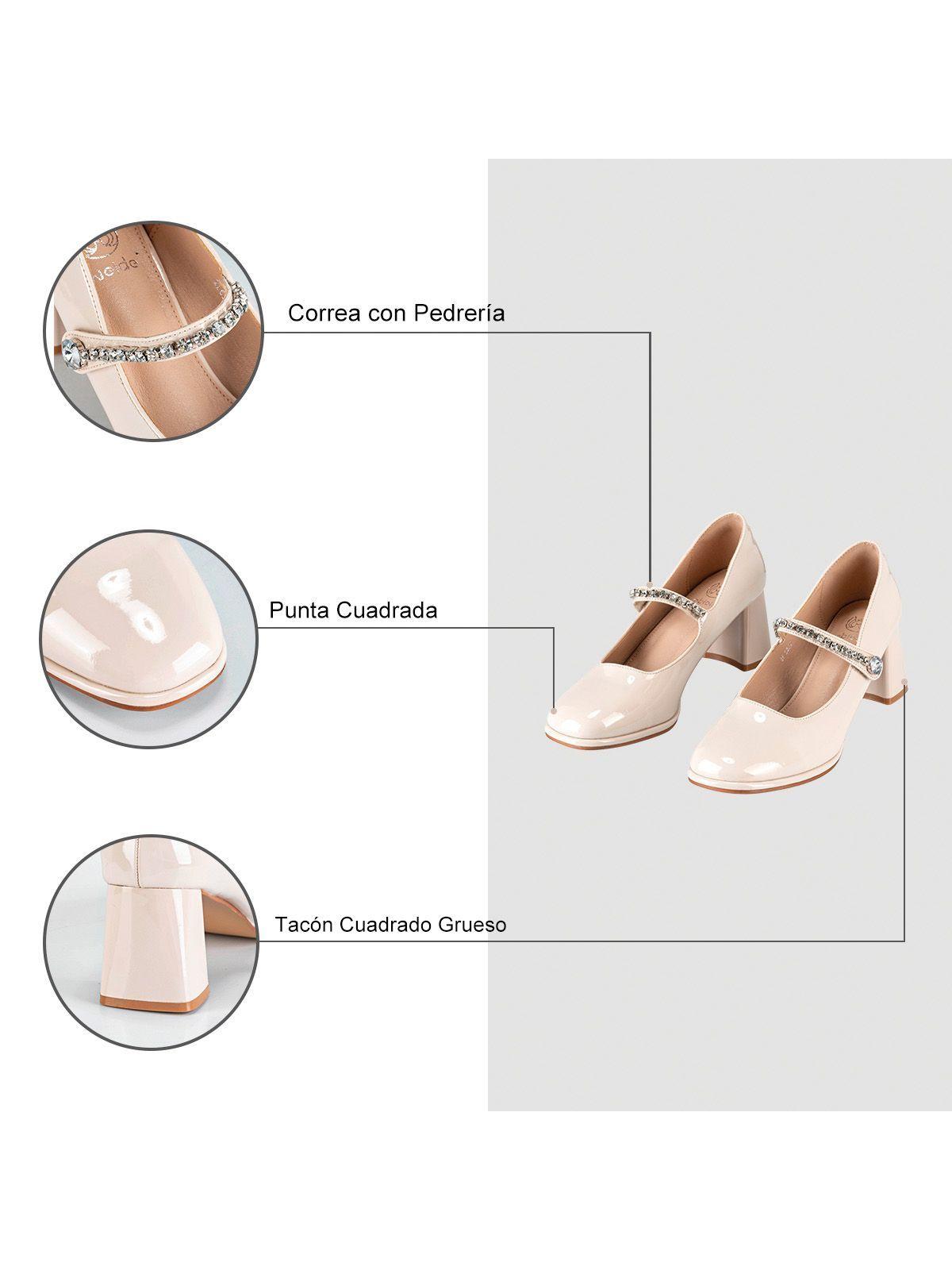 Zapatos Taco Beige Weide YL62-6
