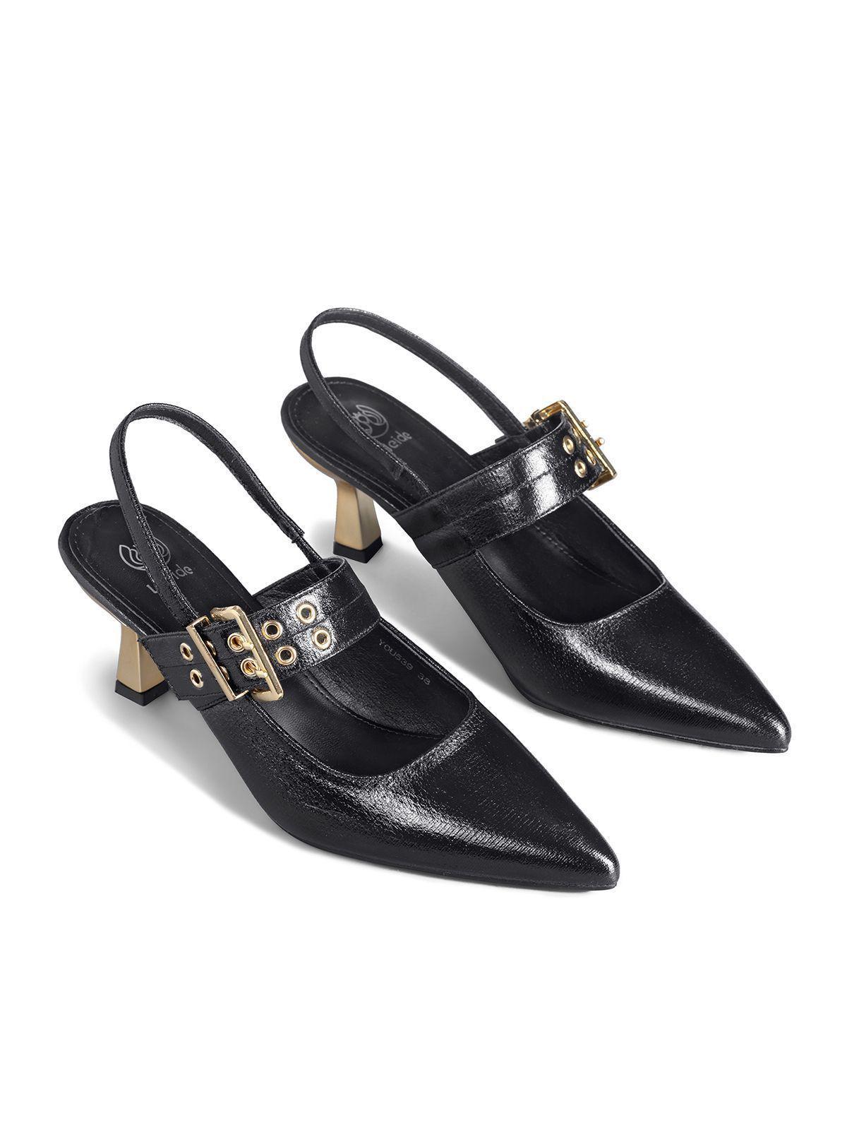 Zapato Taco Talón abierto Hebilla Mujer Weide YOU539-5