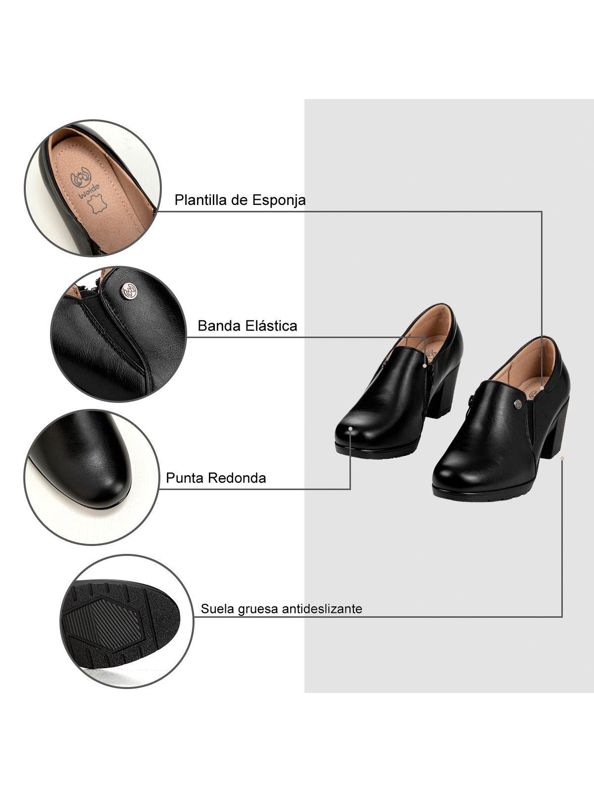 Zapato Negro Formal Mujer Weide JML02-5