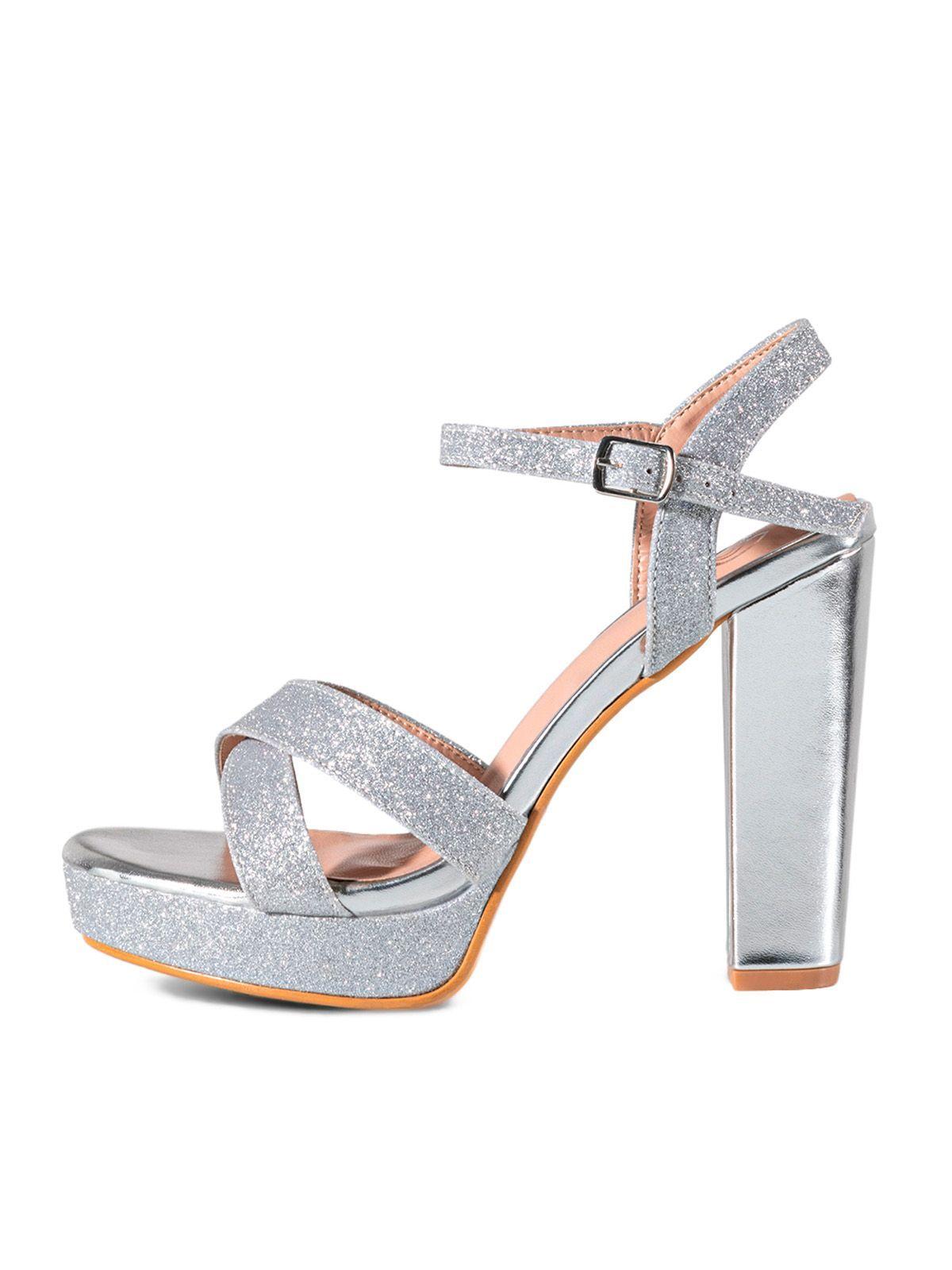 Sandalia Taco Alto Plateado Fiesta YOU225 Weide-1
