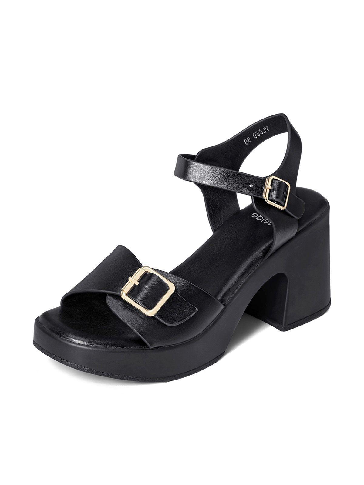 Sandalias PU Mujer Cuadrado Weide YL059-0