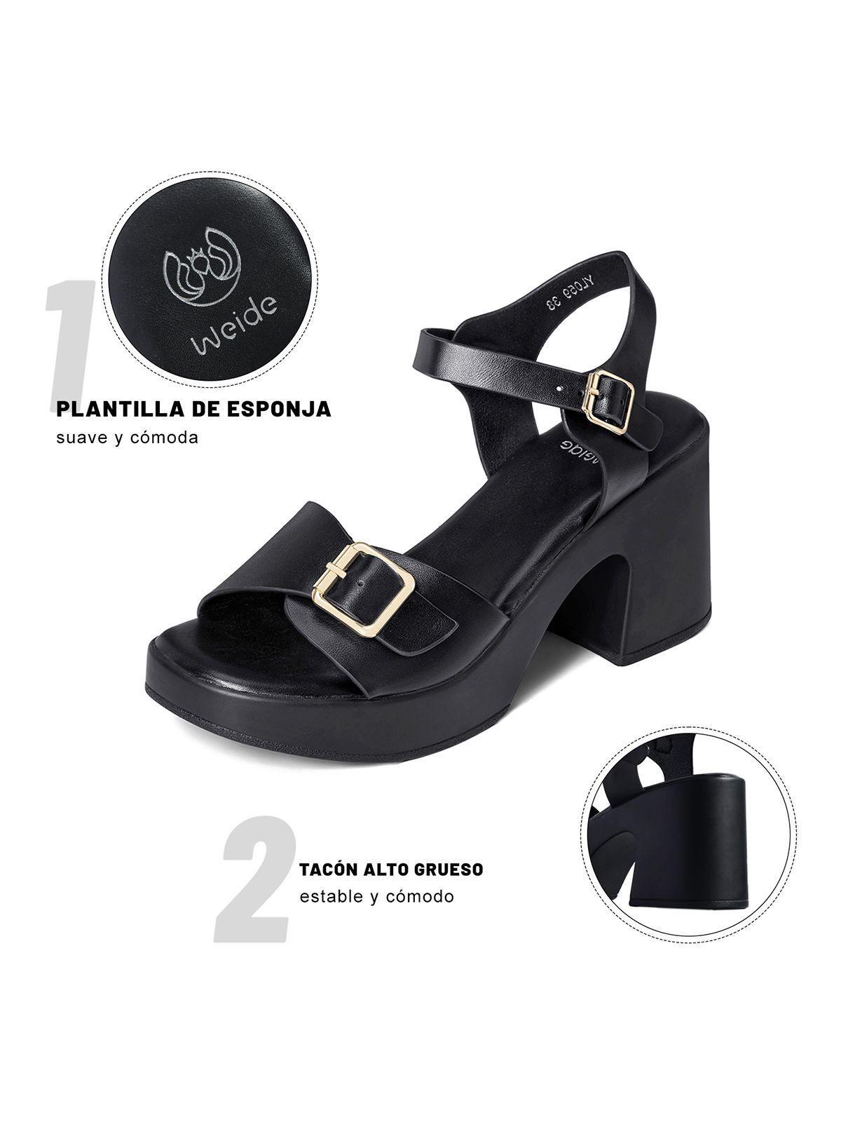 Sandalias PU Mujer Cuadrado Weide YL059-5