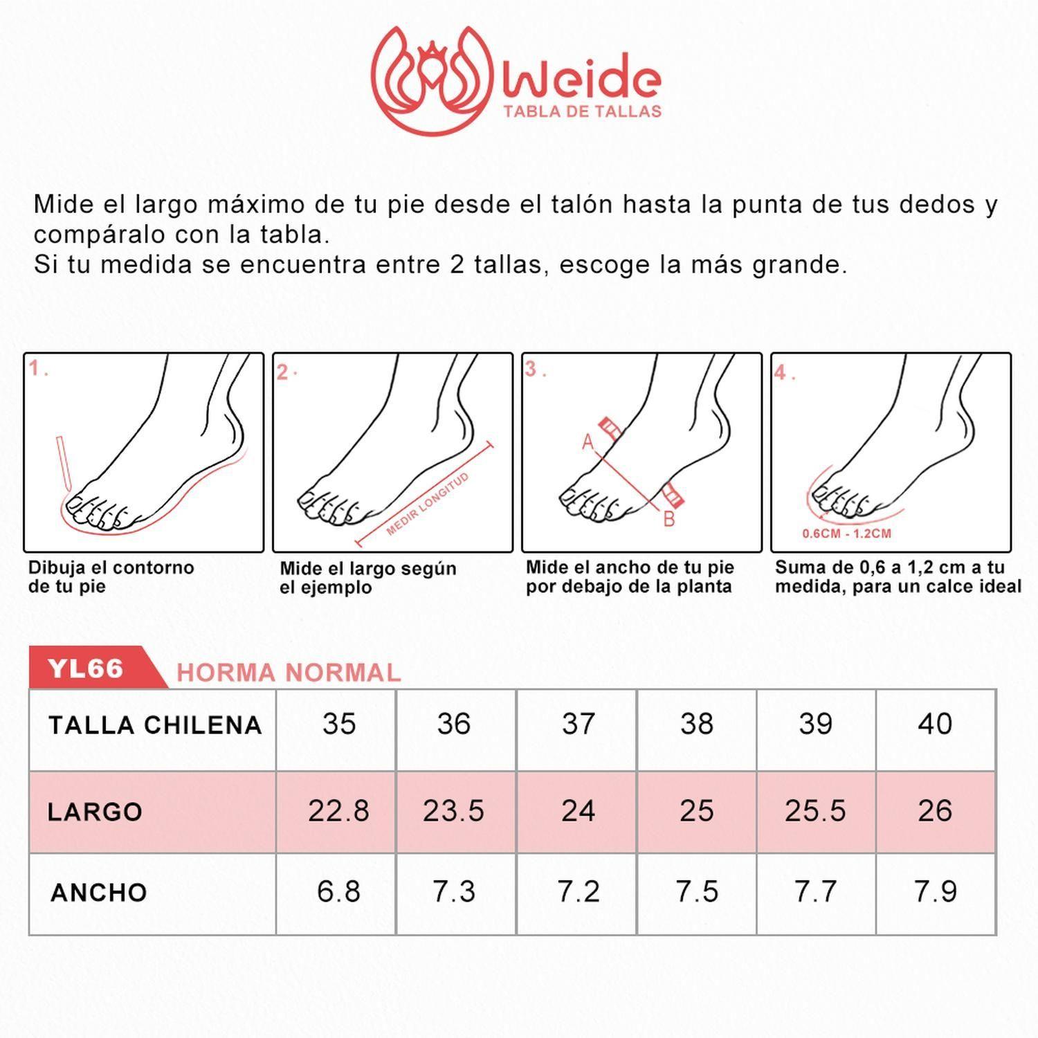 Zapatos Taco Beige Weide YL66-3