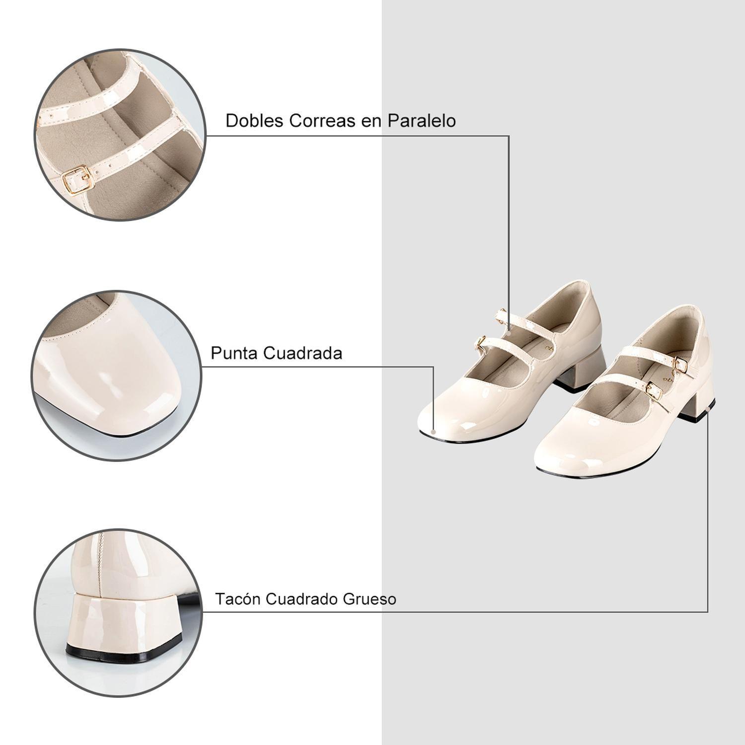 Zapatos Taco Beige Weide YL66-6