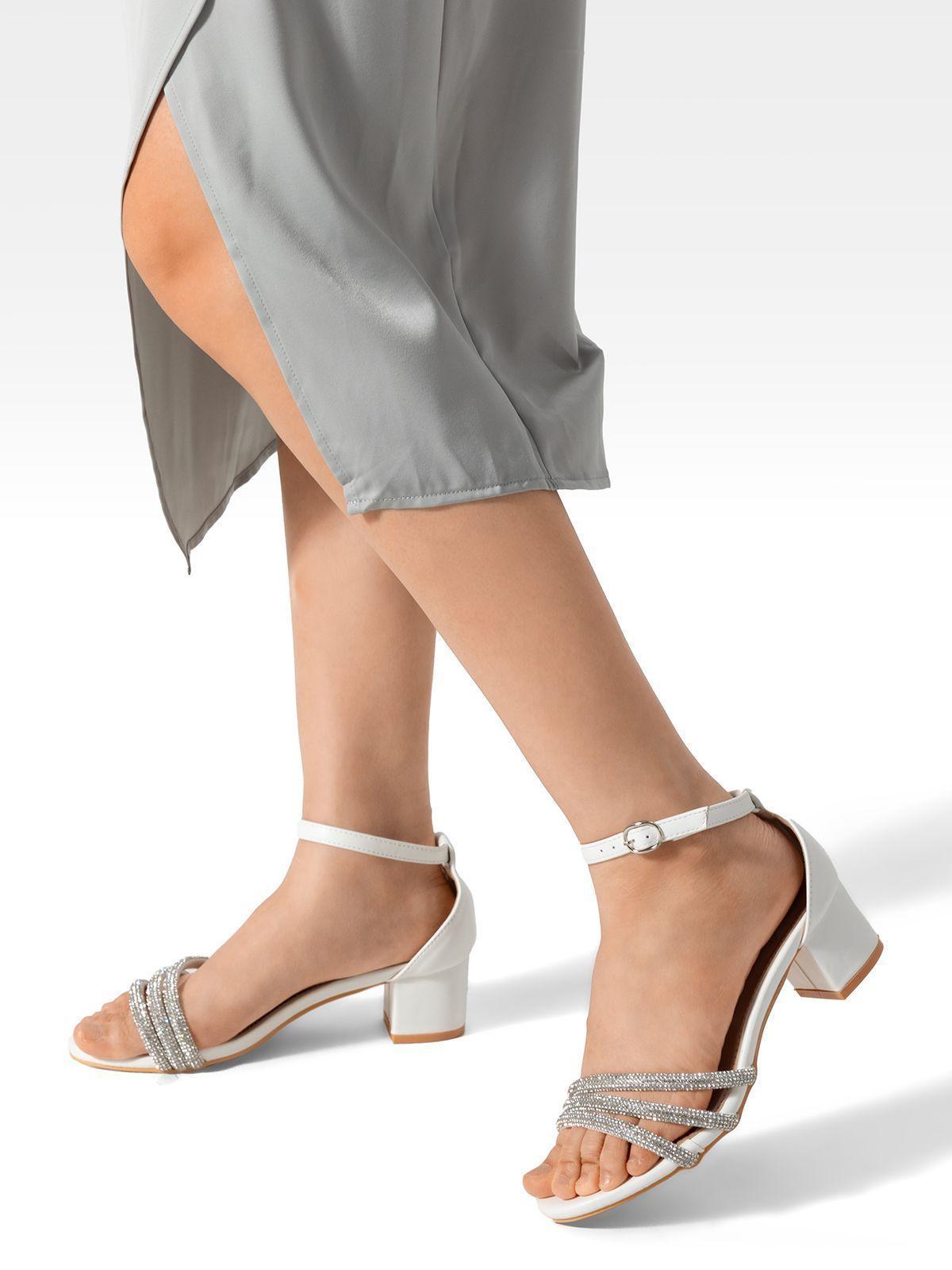 Sandalia Taco Grueso Elegante Moda Mujer Weide GH175-2