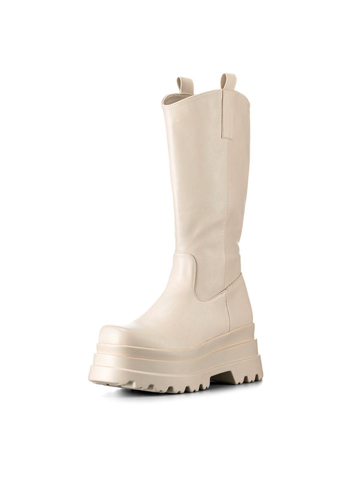 Bota Beige Casual Mujer Weide CZY580-0