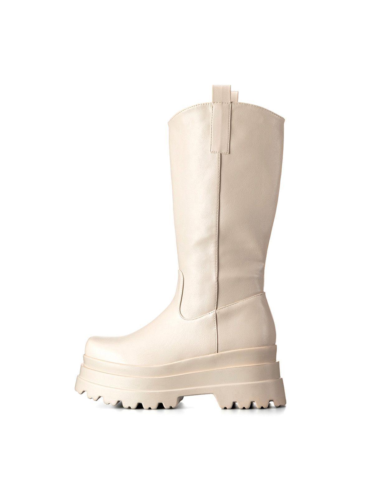 Bota Beige Casual Mujer Weide CZY580-2