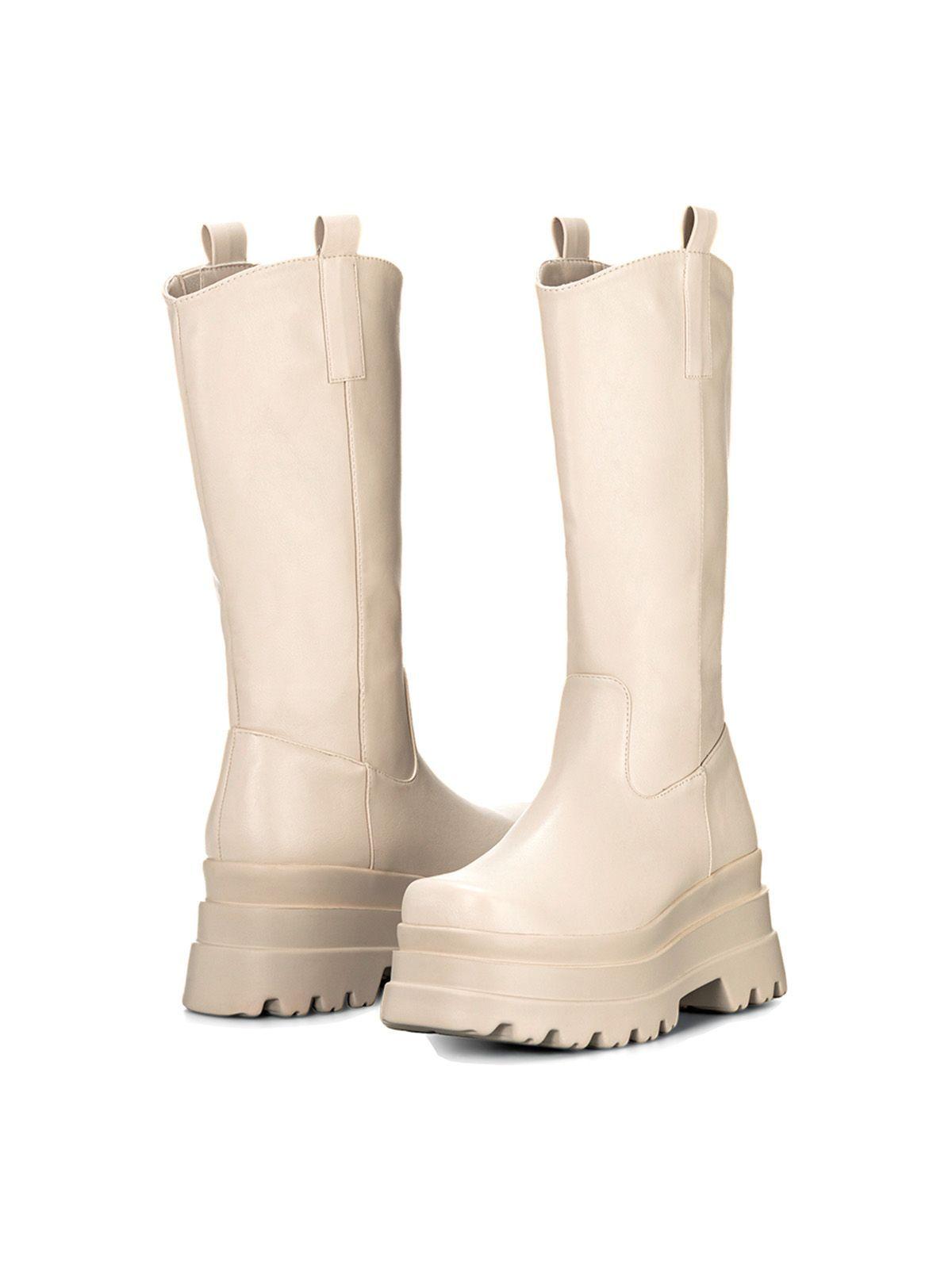 Bota Beige Casual Mujer Weide CZY580-4