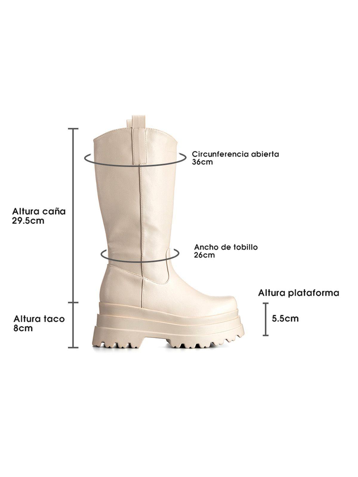 Bota Beige Casual Mujer Weide CZY580-5