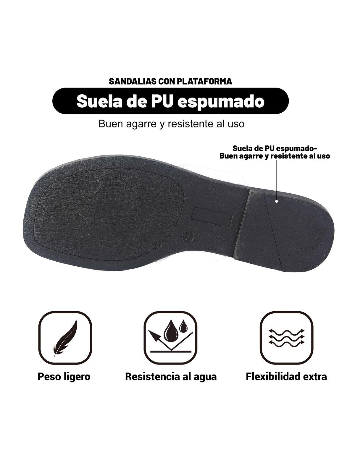Sandalia tipo Chala PU Textil Mujer Plano Weide HY26-4