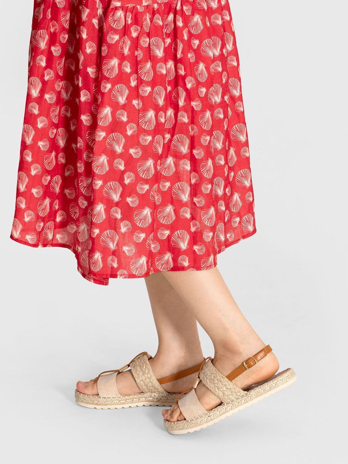 Sandalia Casual De Moda  Plana  Mujer Weide QIU362-3