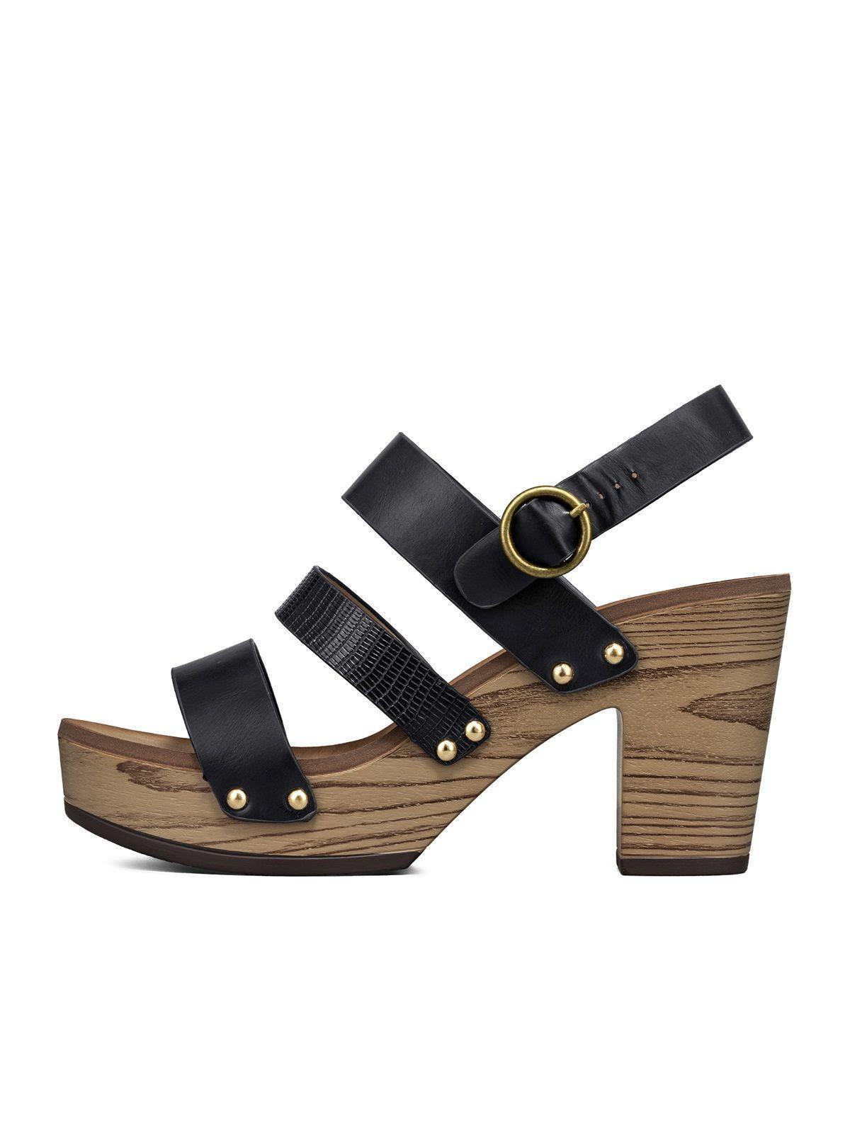 Sandalia Vintage Casual Taco Grueso Mujer Weide JS82-3