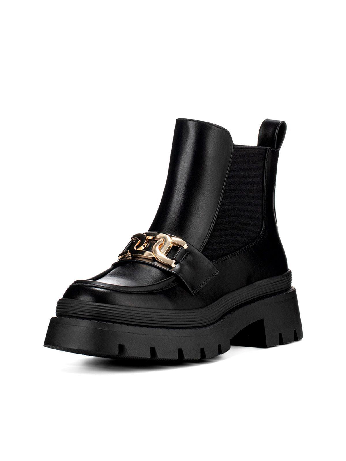 Botin Negro Casual Mujer Weide HX305-0