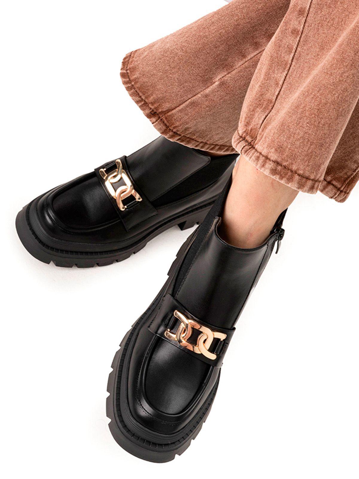 Botin Negro Casual Mujer Weide HX305-2