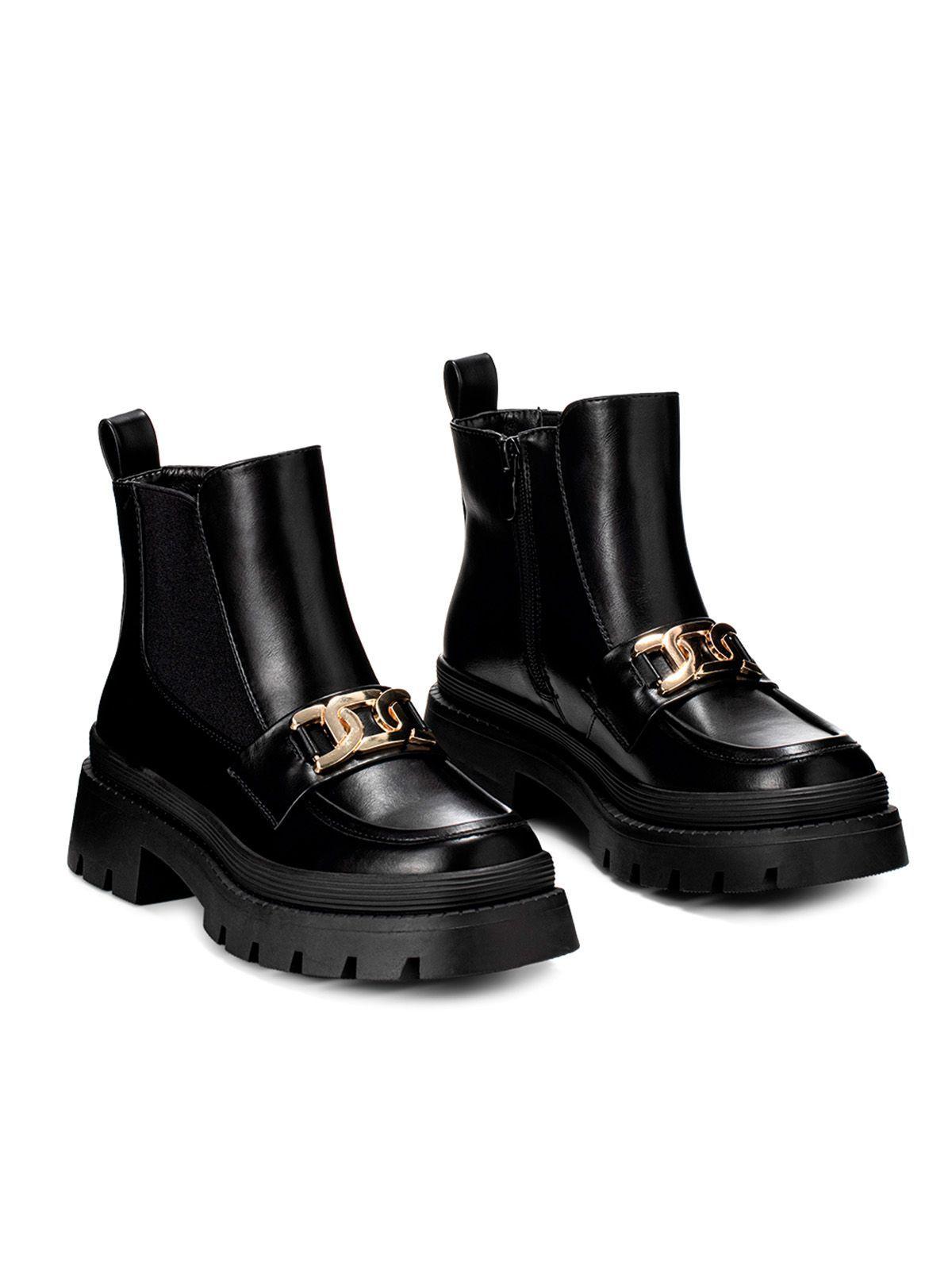 Botin Negro Casual Mujer Weide HX305-5