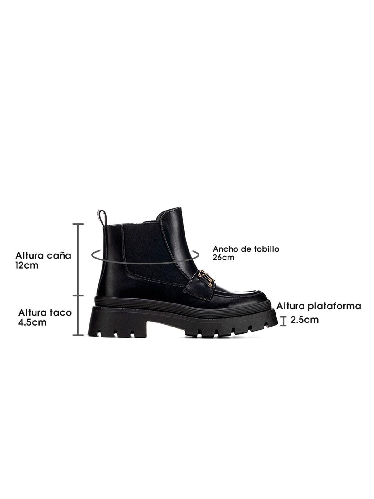 Botin Negro Casual Mujer Weide HX305-6