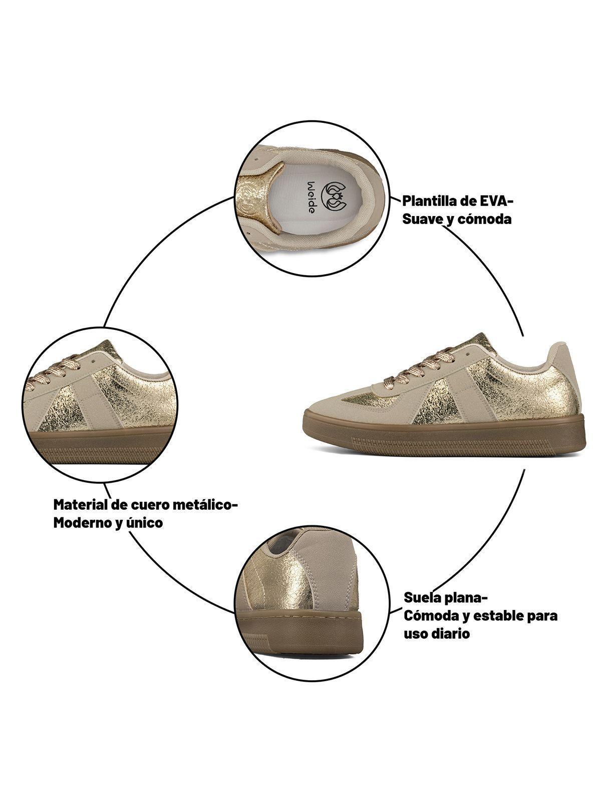 Zapatilla Deportiva Comfort Mujer Eco Cuero Weide TFA201-6