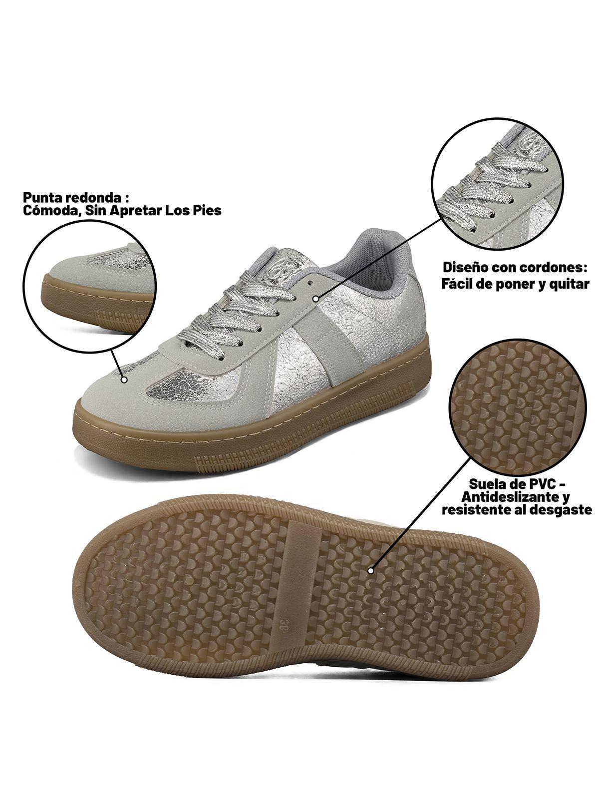 Zapatilla Deportiva Comfort Mujer Eco Cuero Weide TFA201-5