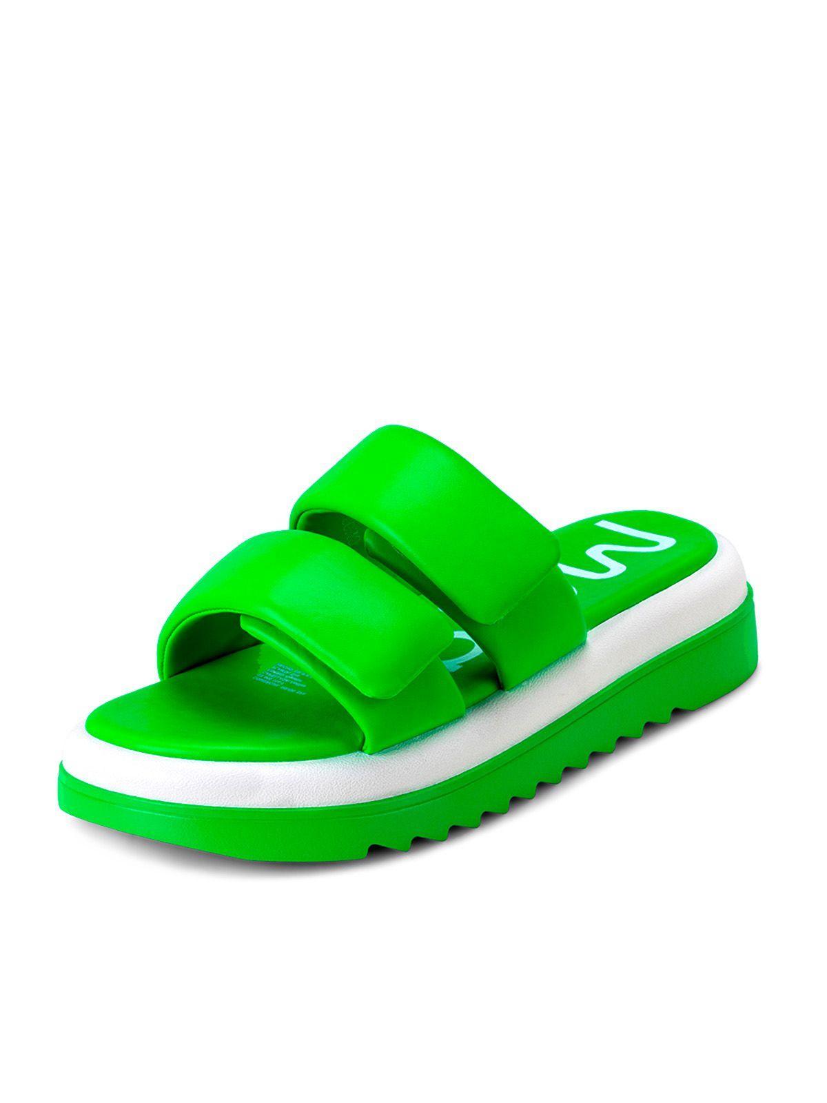 Sandalia Plataforma Verde Casual GH99 Weide-0